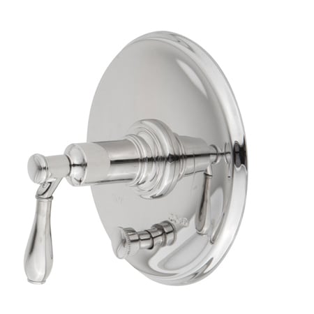 Newport Brass Balanced Tub & Shower Diverter Plate With Handle in Polished Nickel 5-2552BP-15